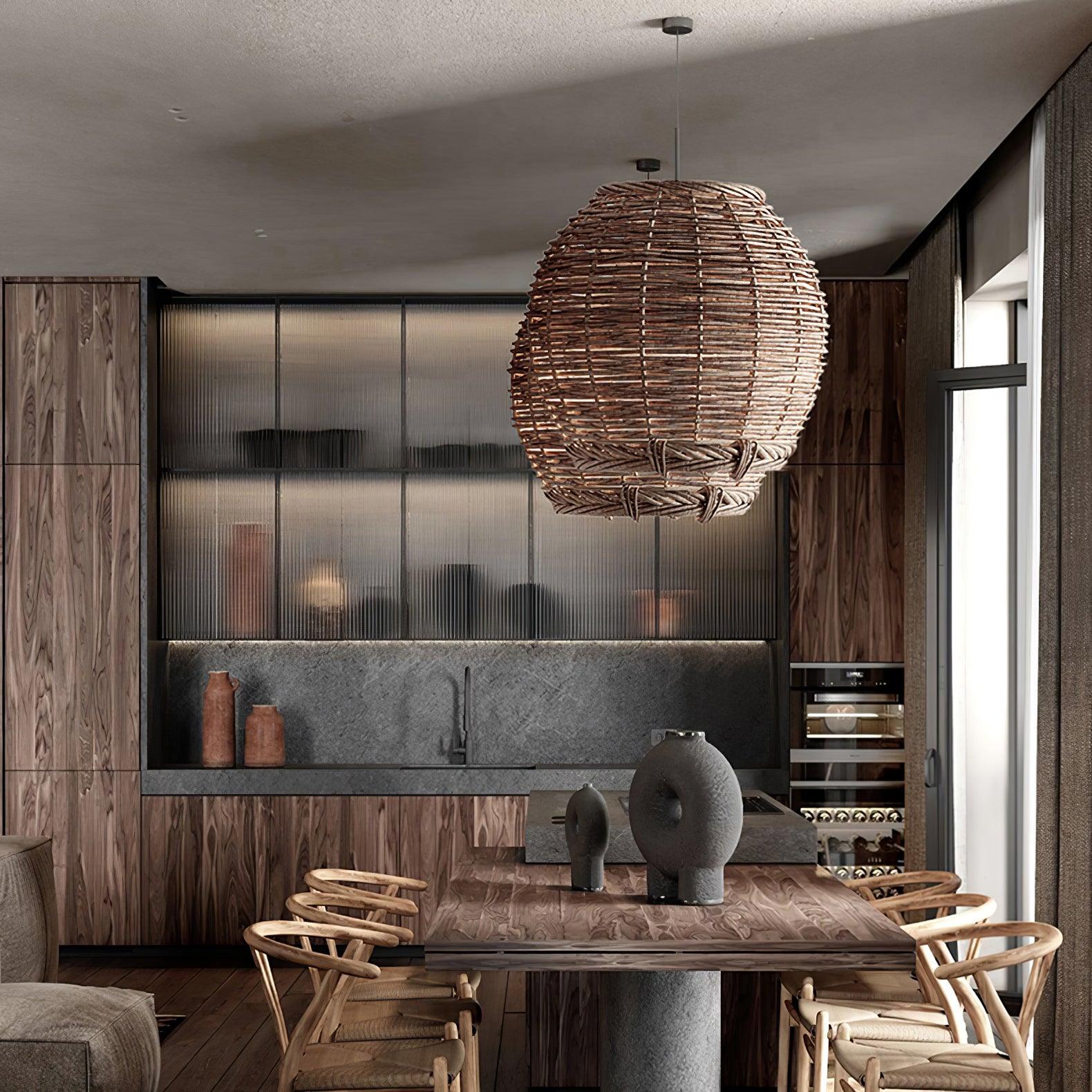 Hues Wicker Pendant Lamp - Blowlighting