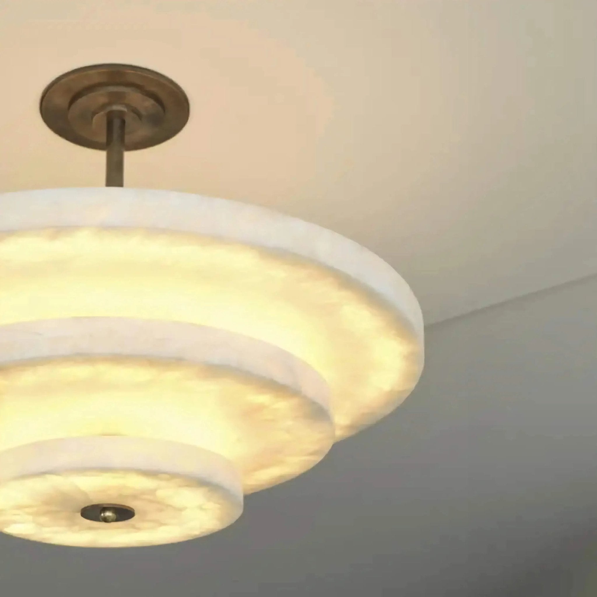 Liora Minimalist Alabaster Pendant Light - Blowlighting