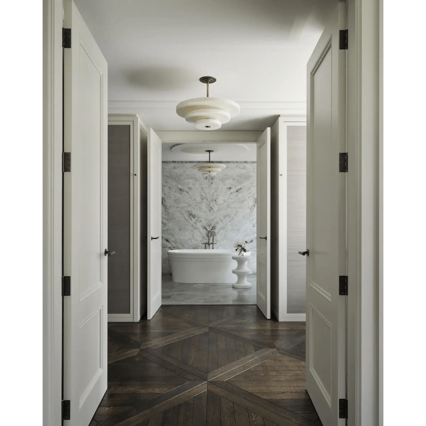 Liora Minimalist Alabaster Pendant Light - Blowlighting