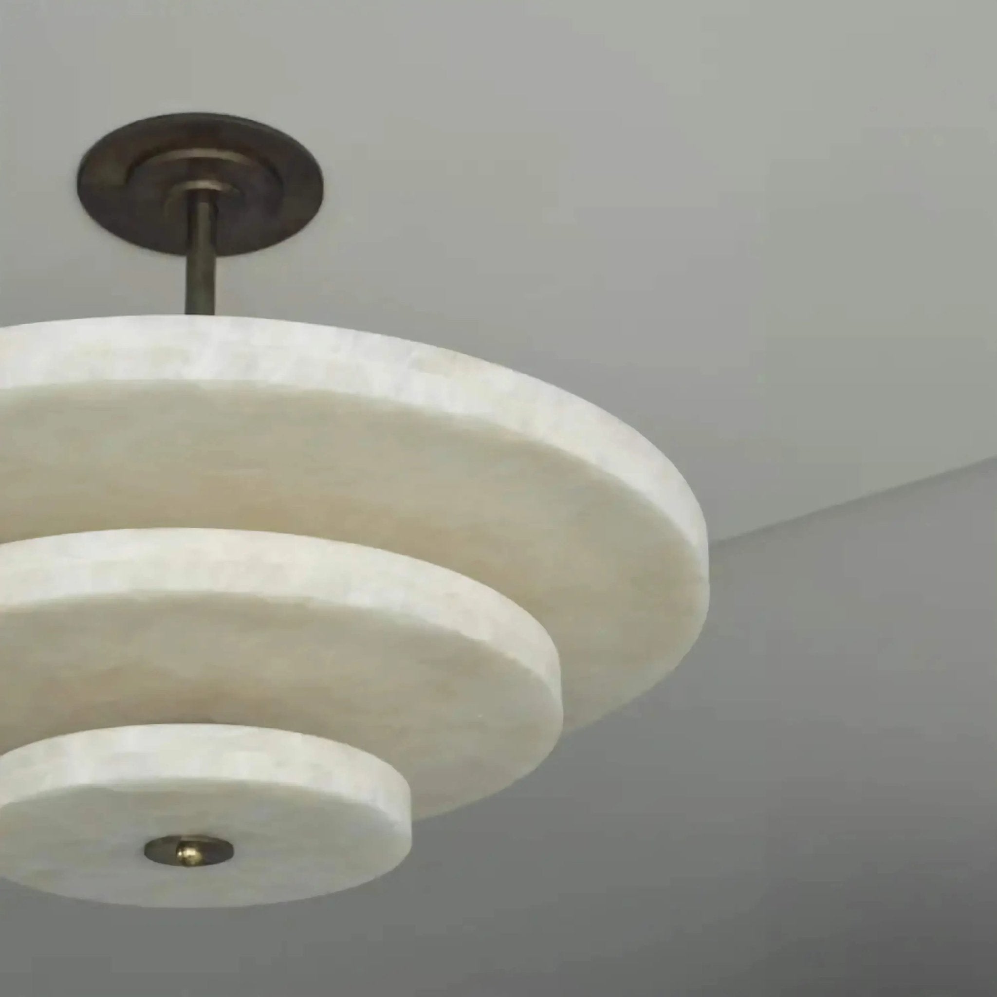Liora Minimalist Alabaster Pendant Light - Blowlighting
