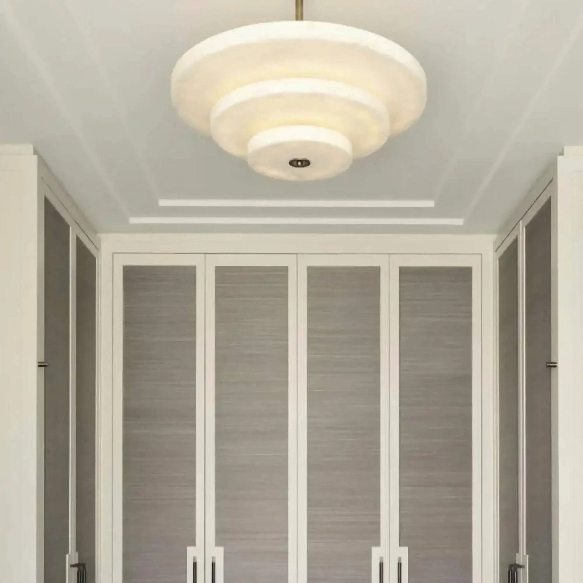 Liora Minimalist Alabaster Pendant Light - Blowlighting