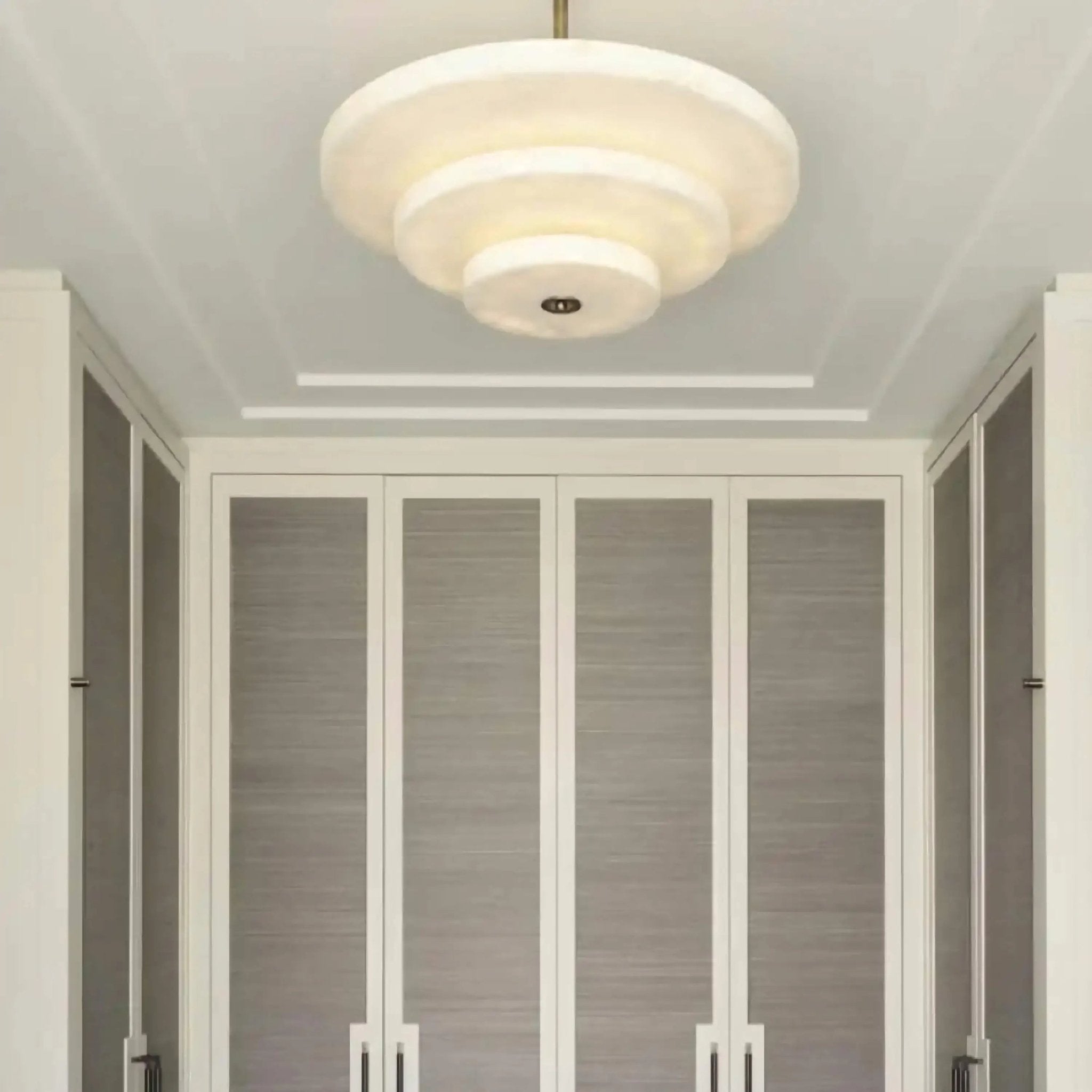 Liora Minimalist Alabaster Pendant Light - Blowlighting