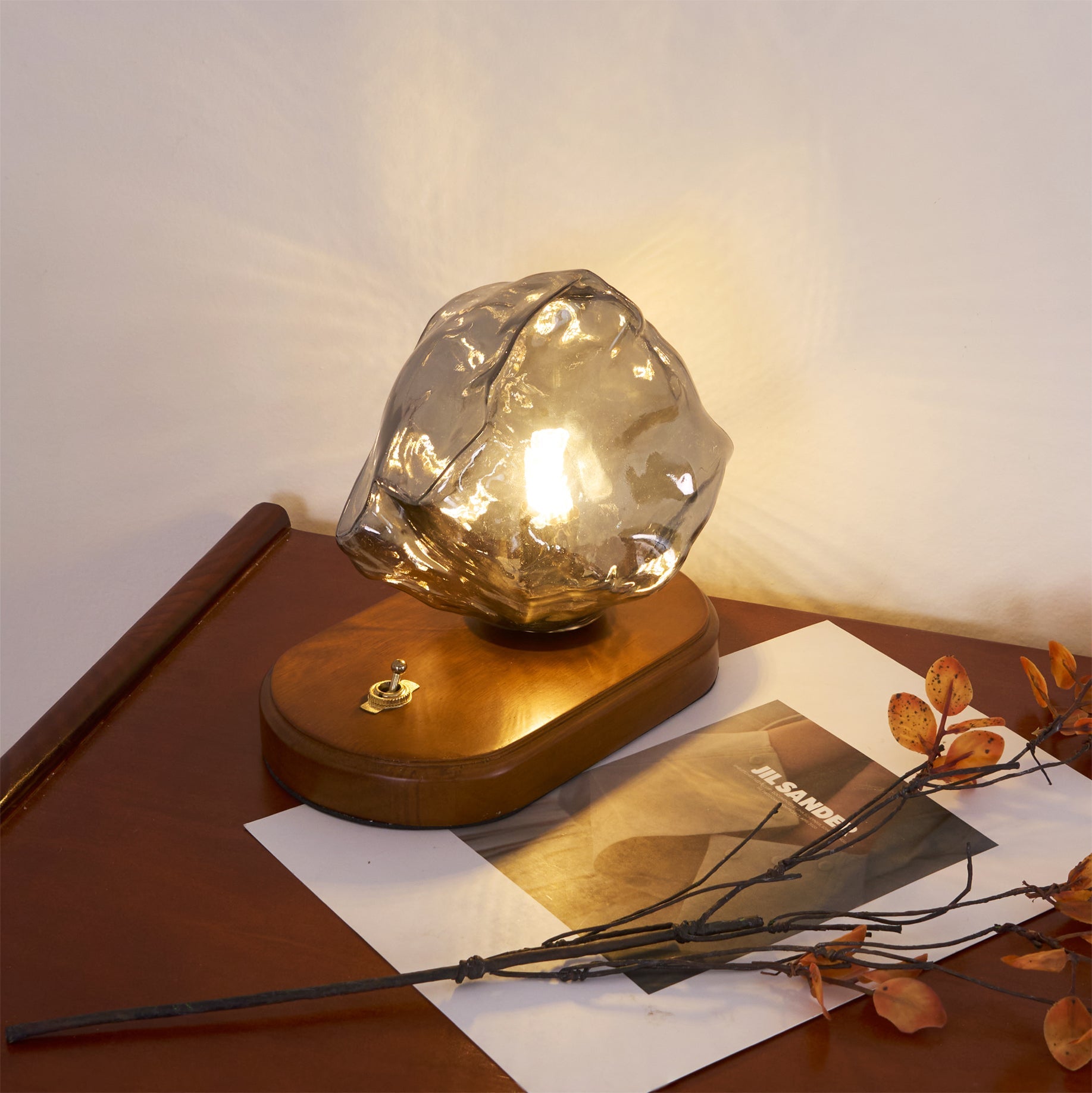 Ice Stone Glass Table Lamp - Blowlighting