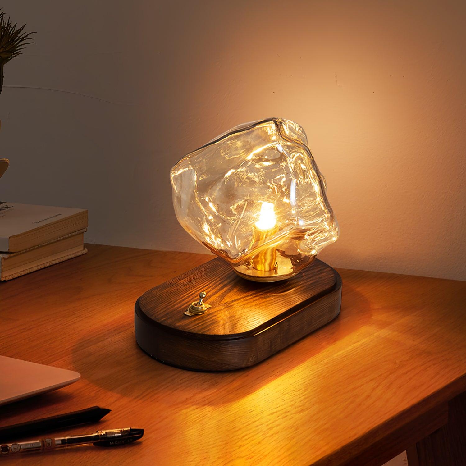 Ice Stone Glass Table Lamp - Blowlighting