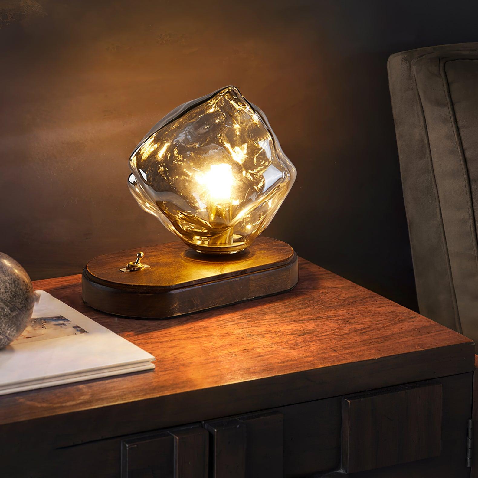 Ice Stone Glass Table Lamp - Blowlighting