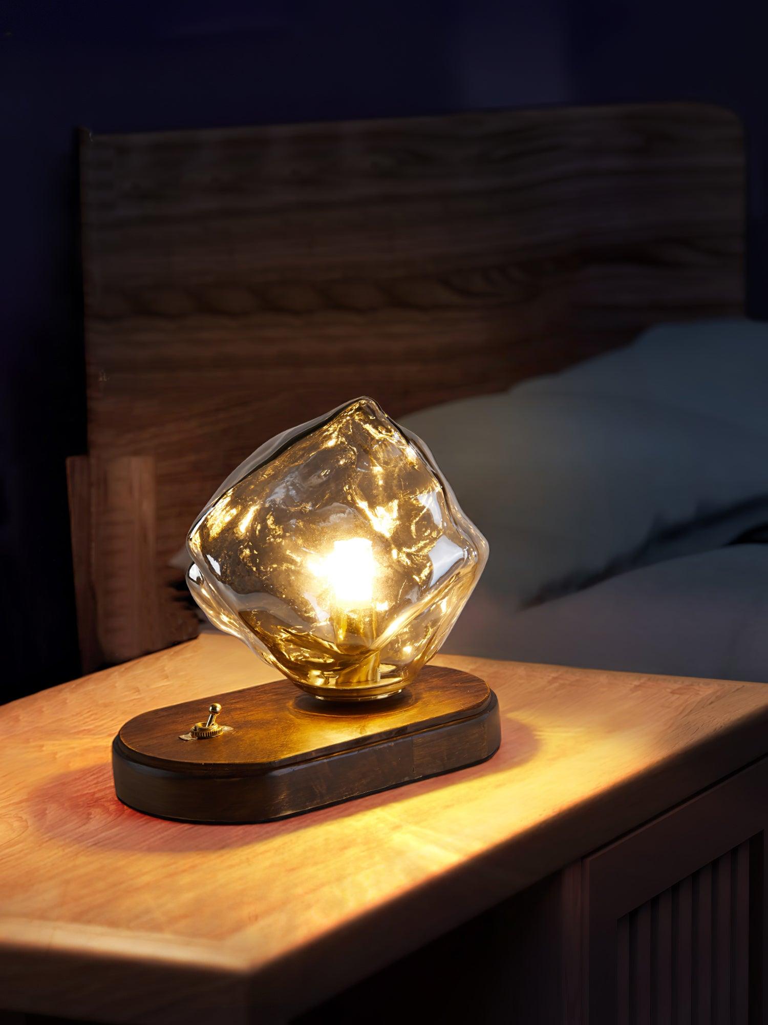 Ice Stone Glass Table Lamp - Blowlighting