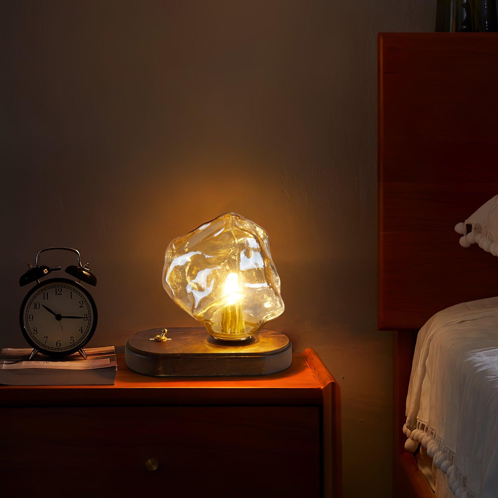 Ice Stone Glass Table Lamp - Blowlighting
