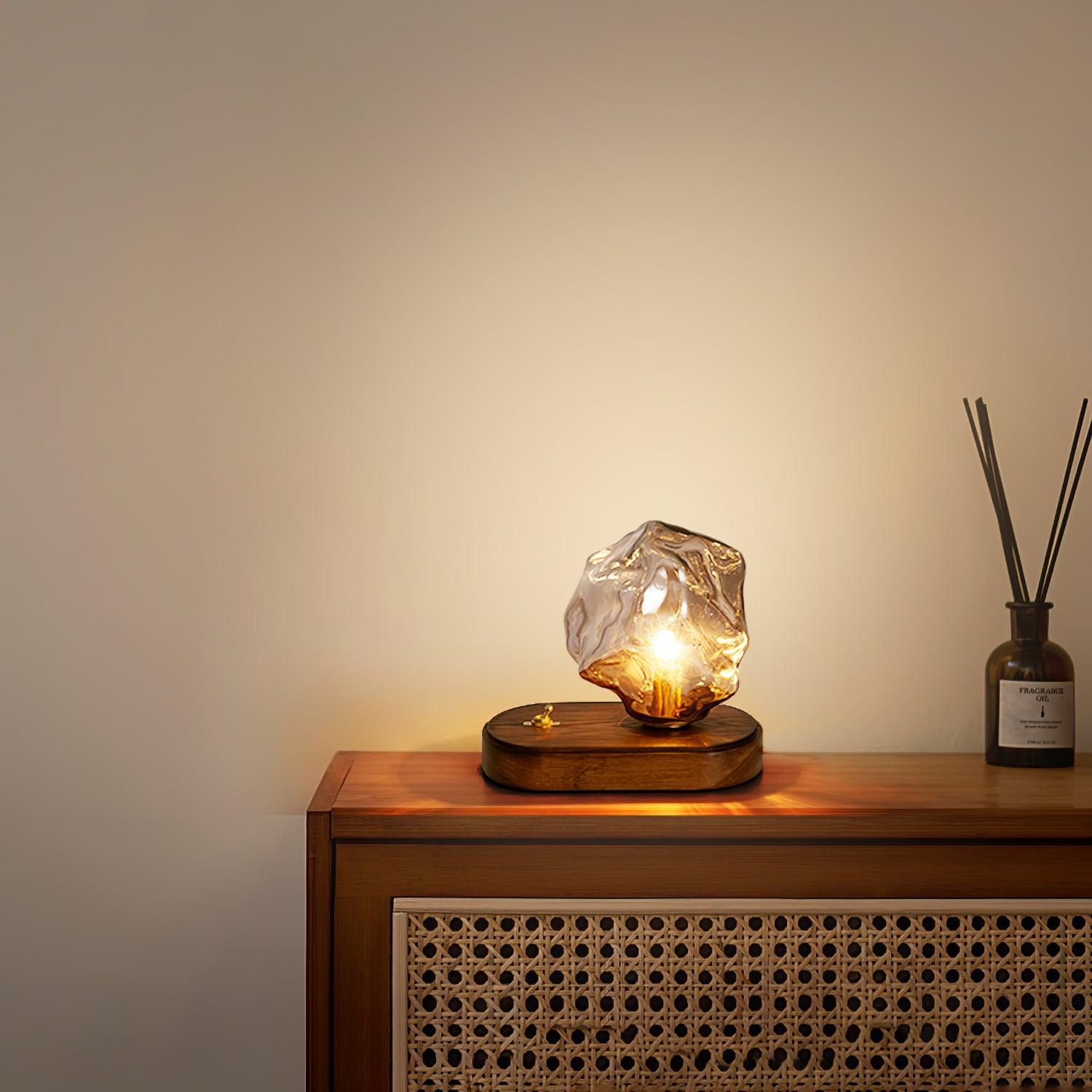 Ice Stone Glass Table Lamp - Blowlighting