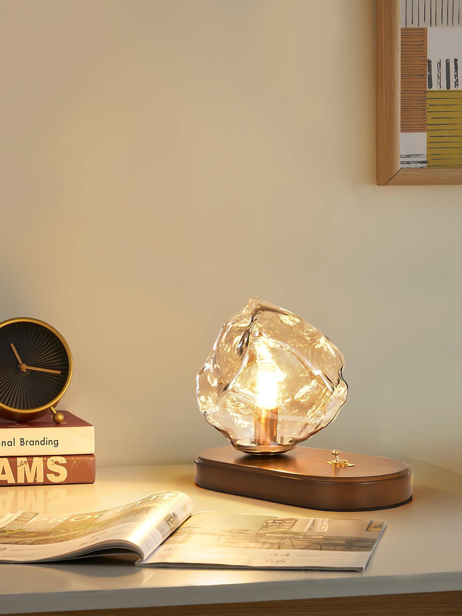 Ice Stone Glass Table Lamp - Blowlighting