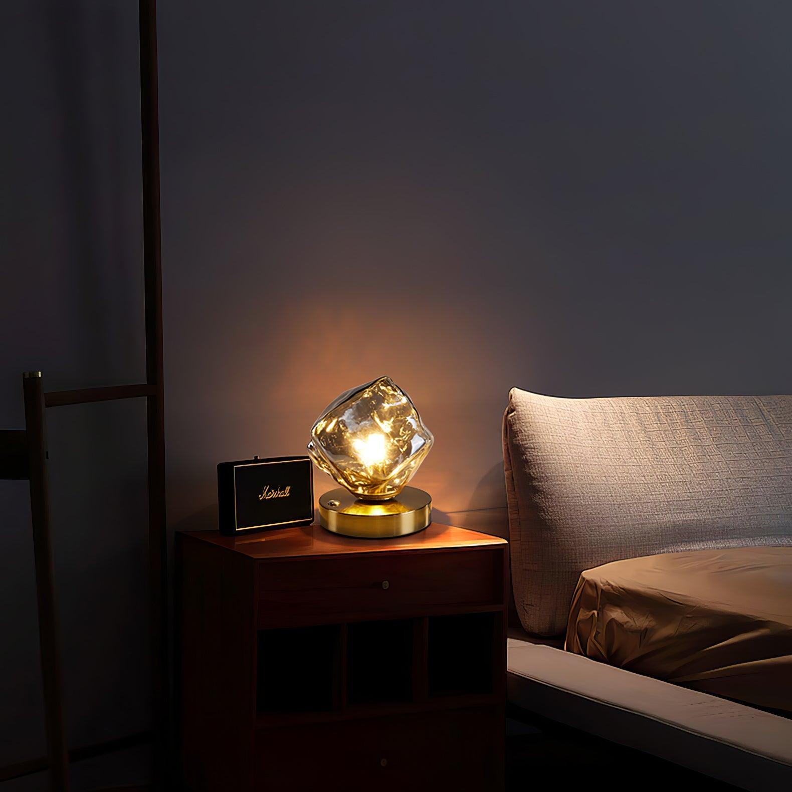 Ice Stone Glass Table Lamp - Blowlighting