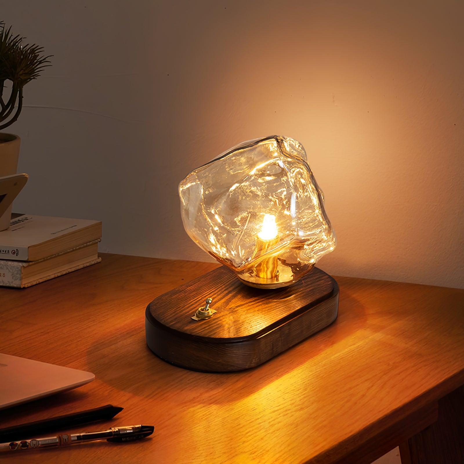 Ice Stone Glass Table Lamp - Blowlighting
