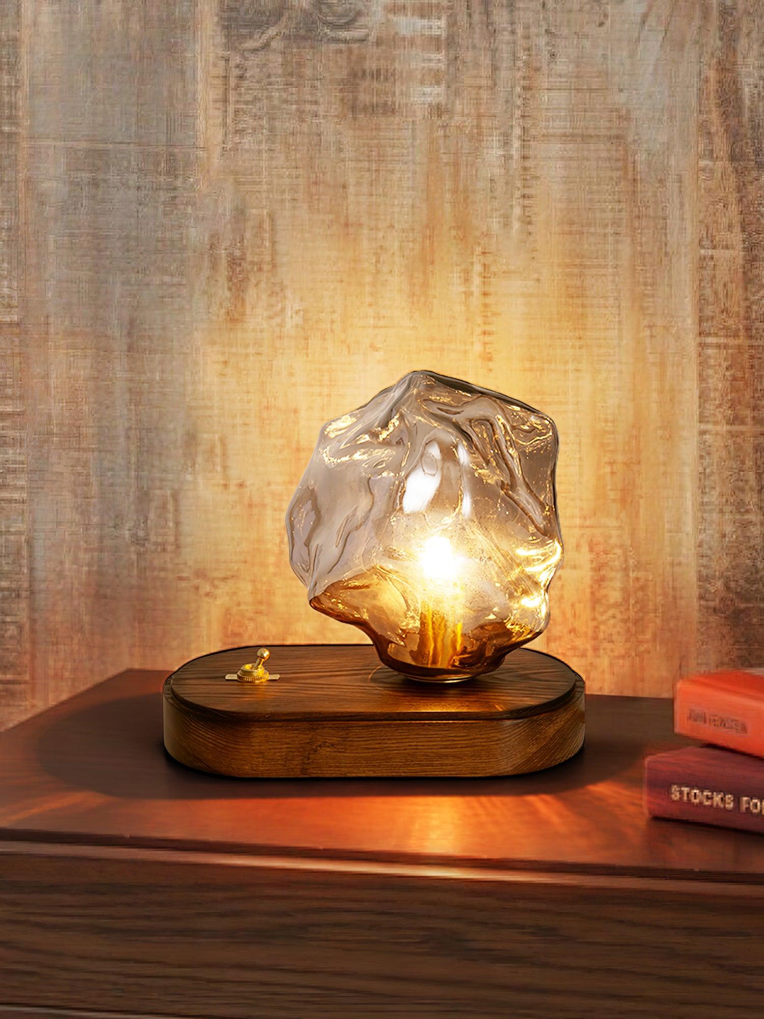 Ice Stone Glass Table Lamp - Blowlighting