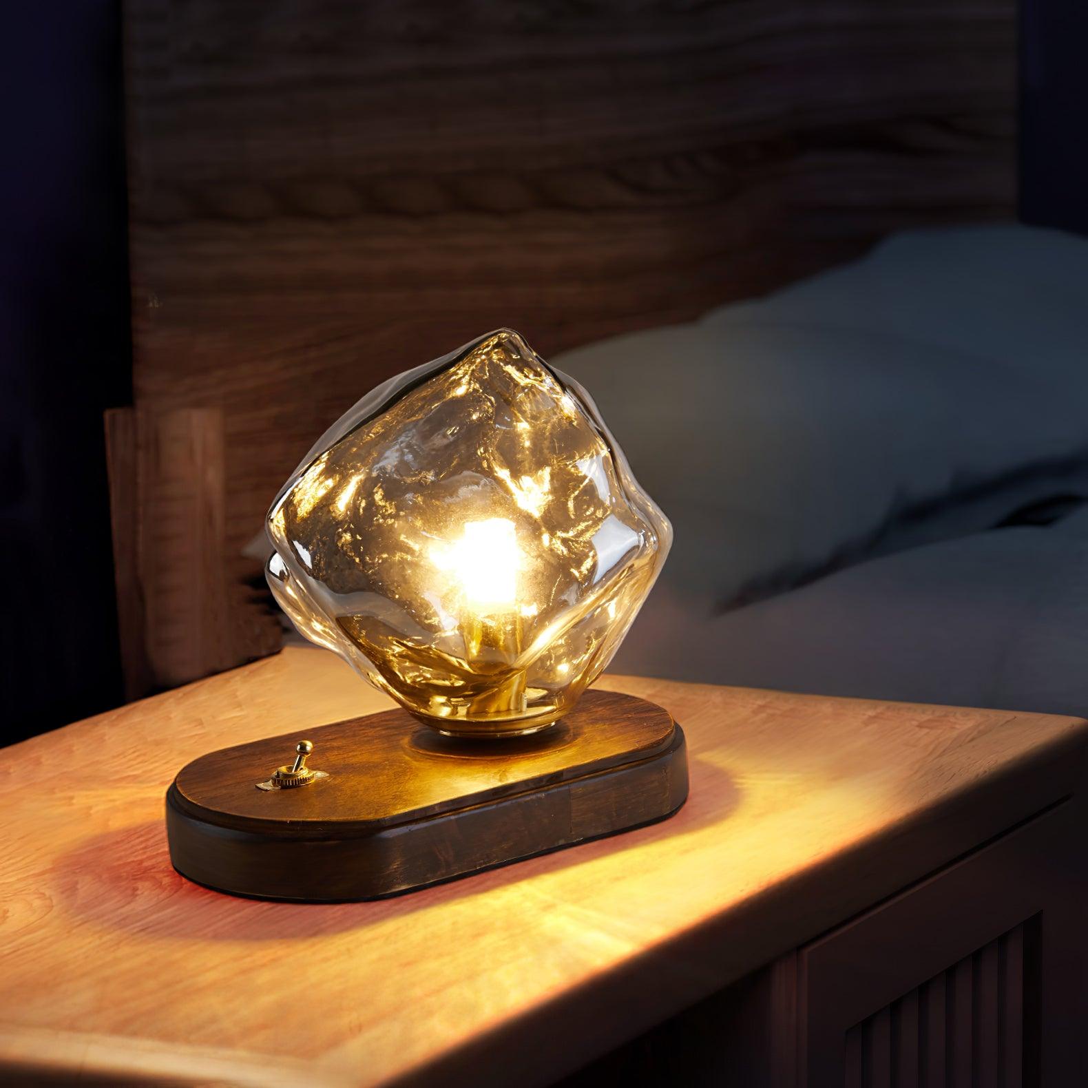 Ice Stone Glass Table Lamp - Blowlighting