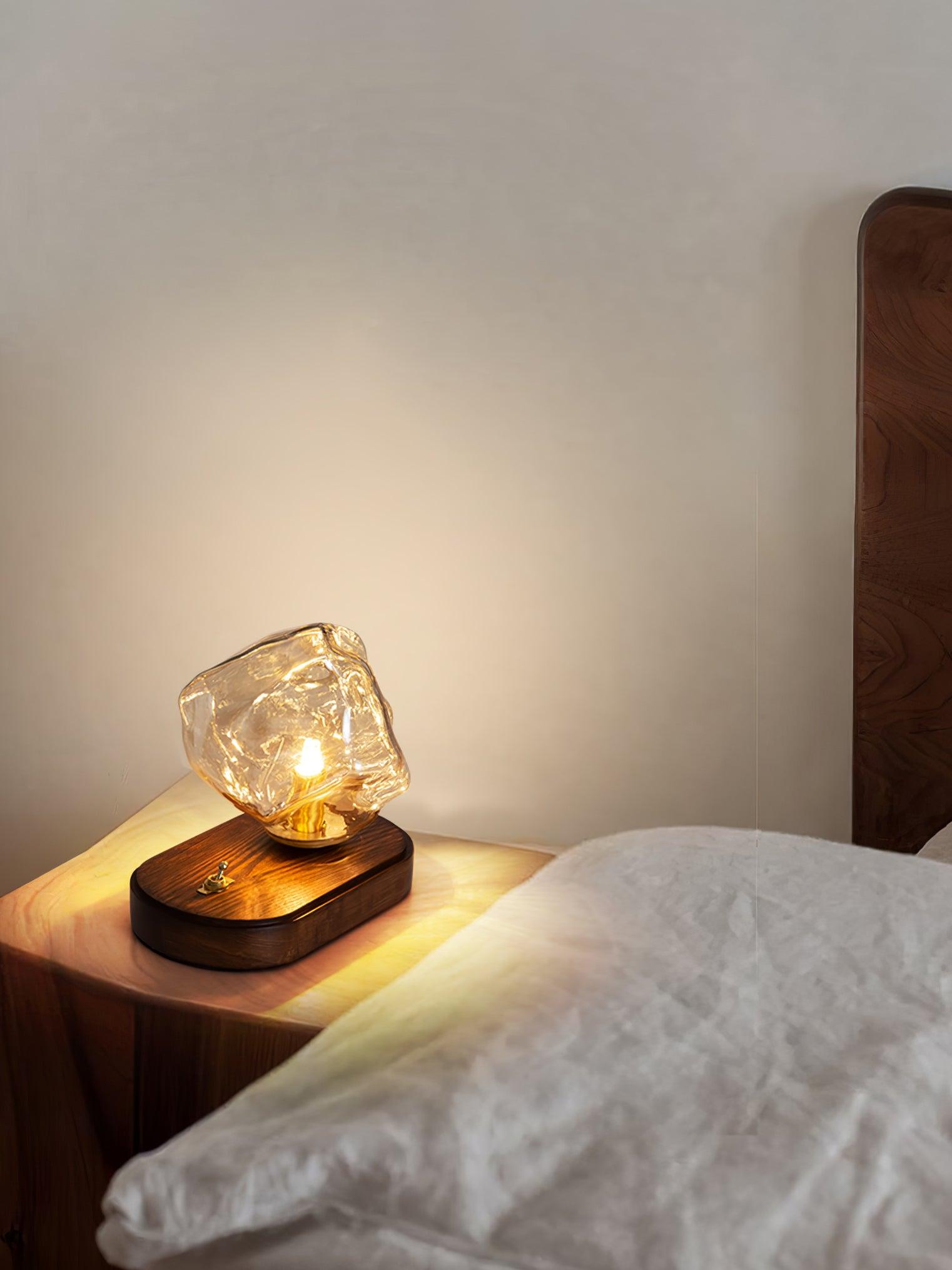 Ice Stone Glass Table Lamp - Blowlighting