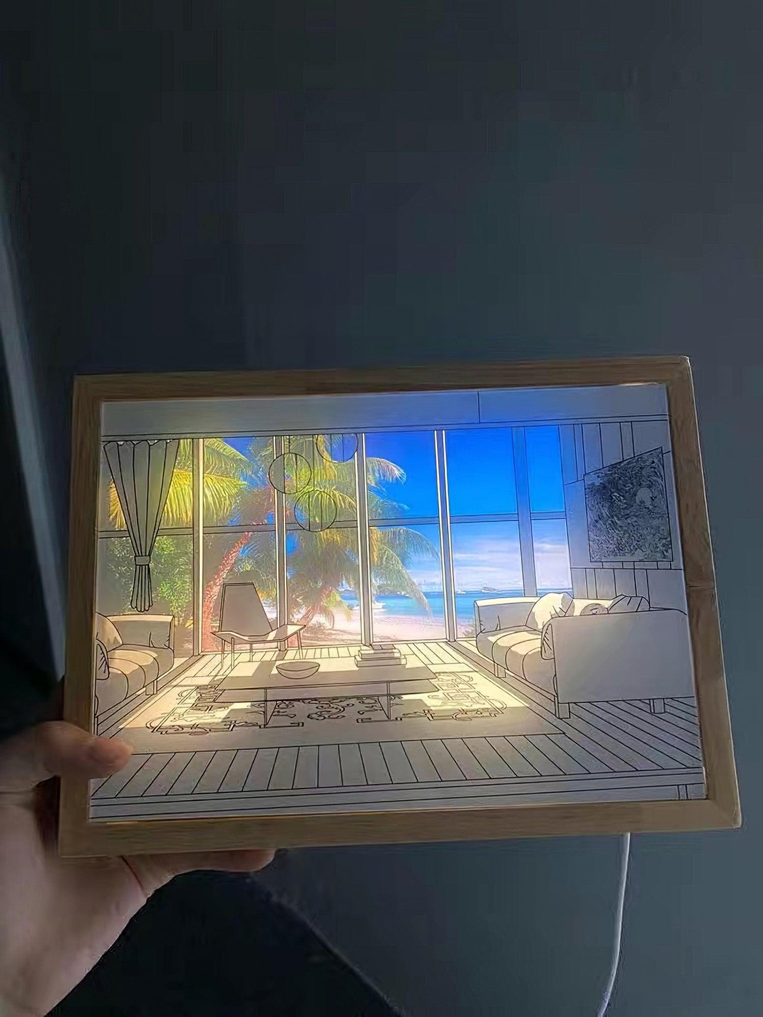 Illuminated Bedside Art Lamp - Blowlighting