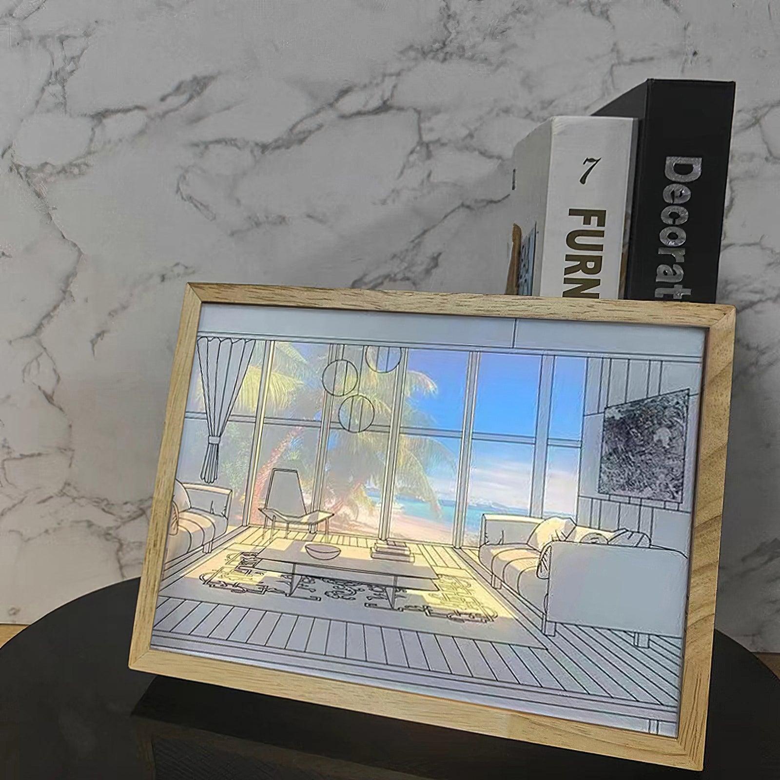 Illuminated Bedside Art Lamp - Blowlighting