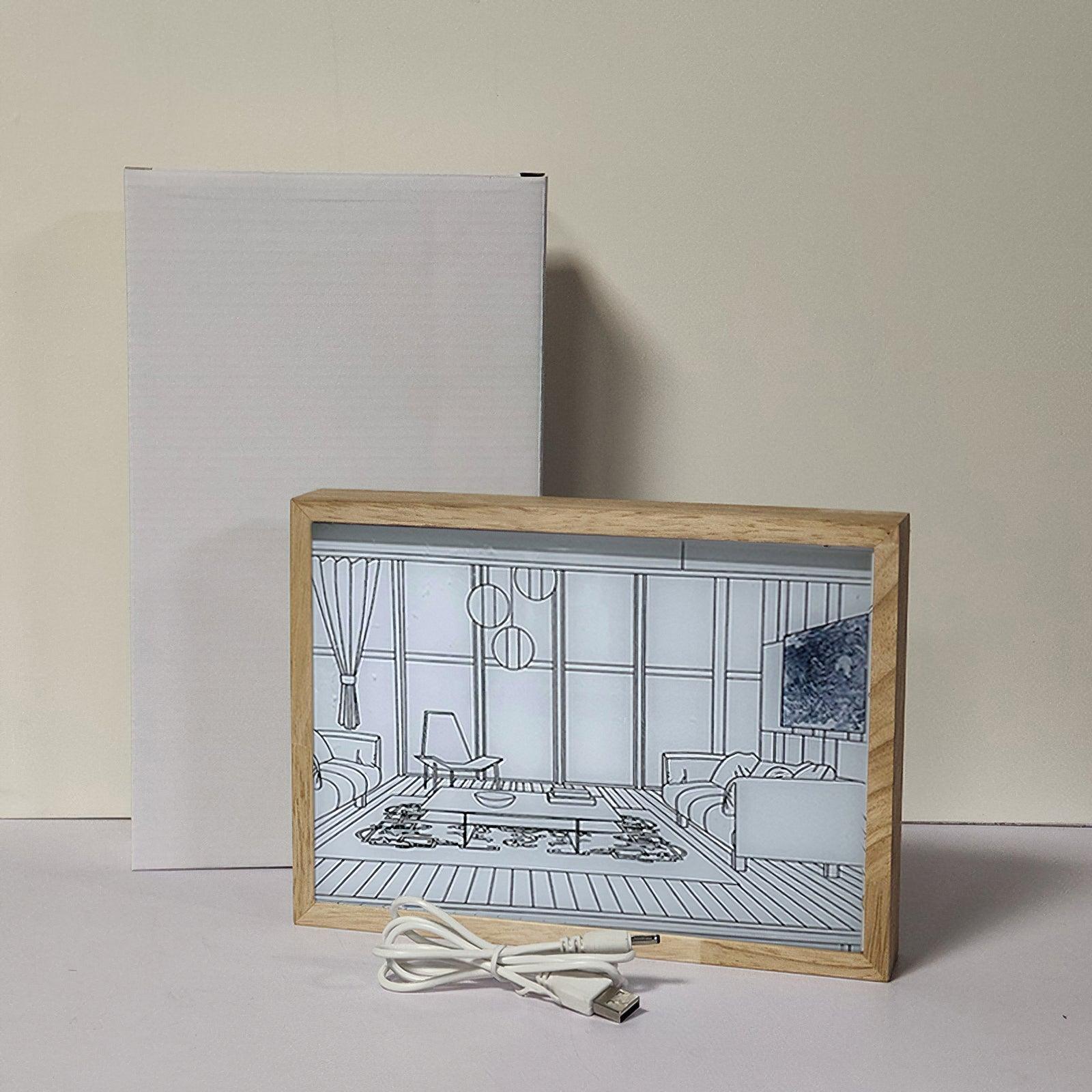 Illuminated Bedside Art Lamp - Blowlighting