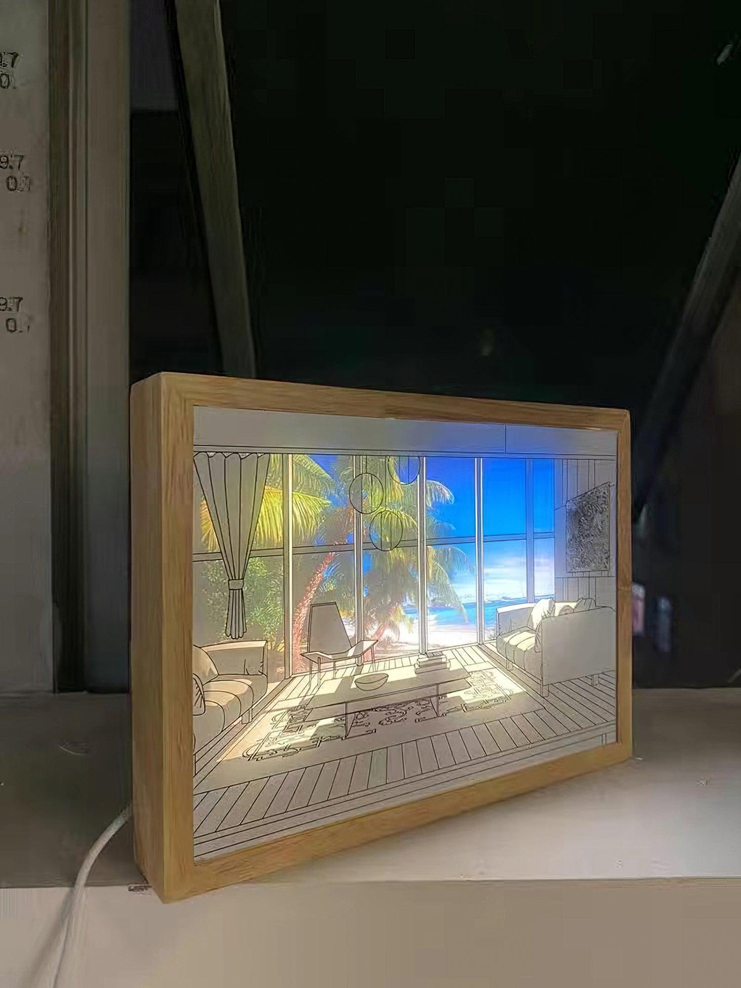 Illuminated Bedside Art Lamp - Blowlighting