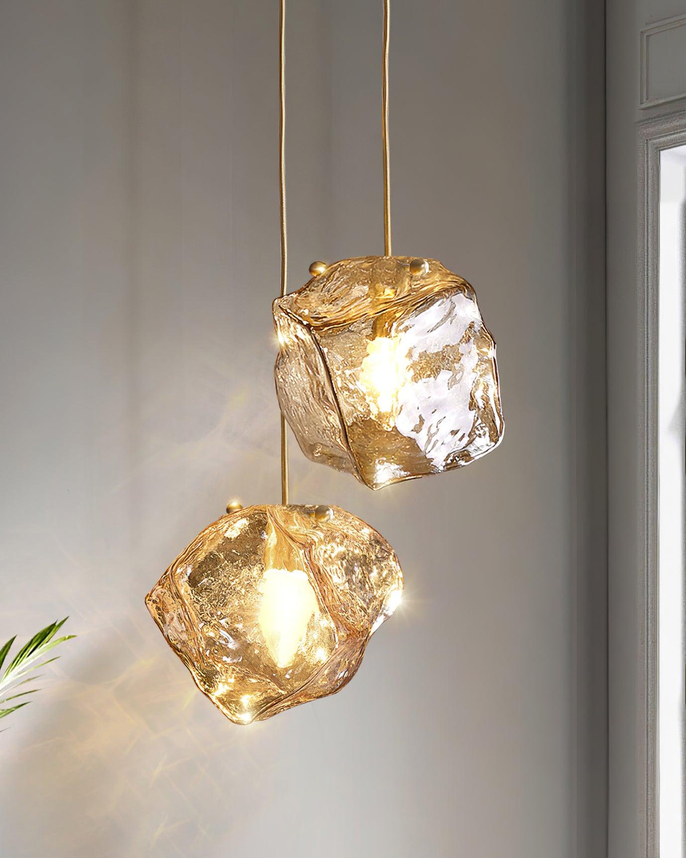 Illyria Ice Glass Pendant Lamp - Blowlighting