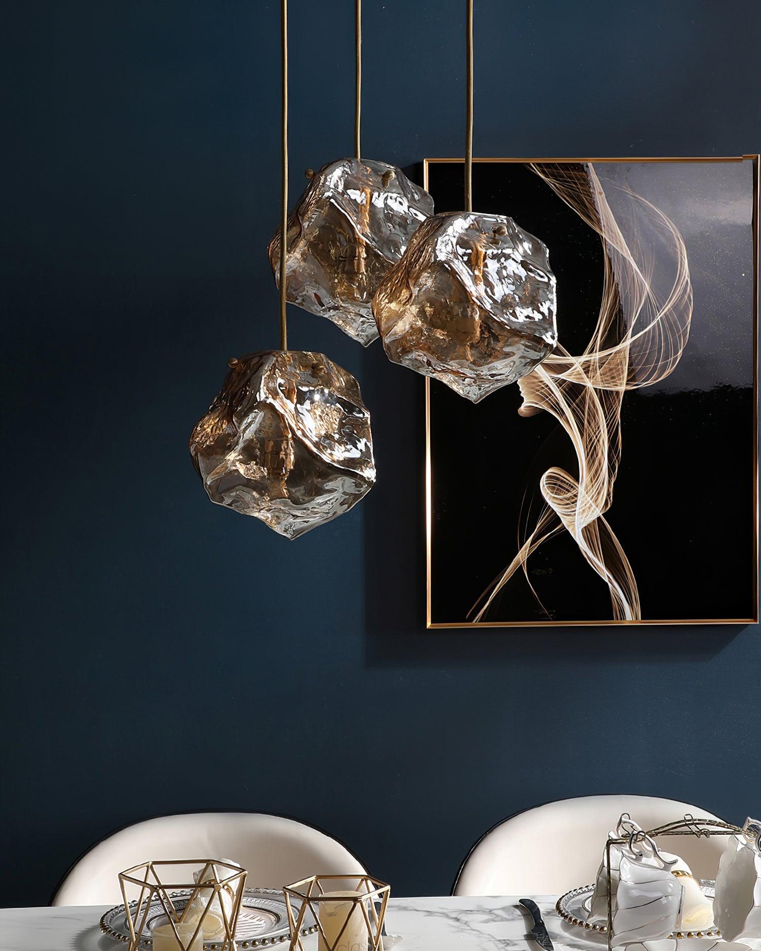 Illyria Ice Glass Pendant Lamp - Blowlighting