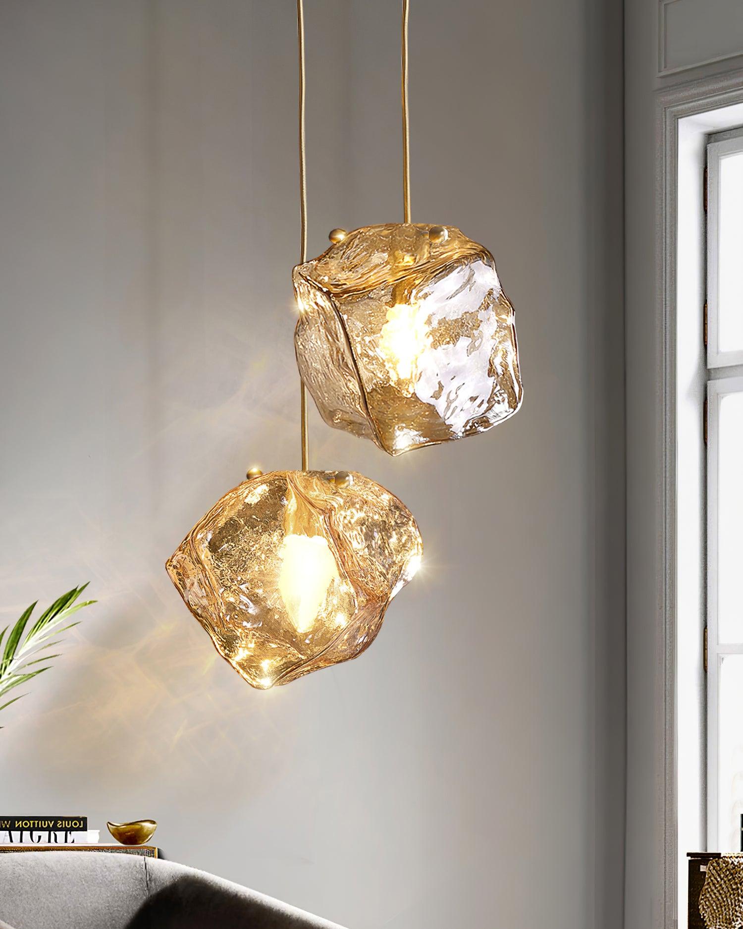 Illyria Ice Glass Pendant Lamp - Blowlighting
