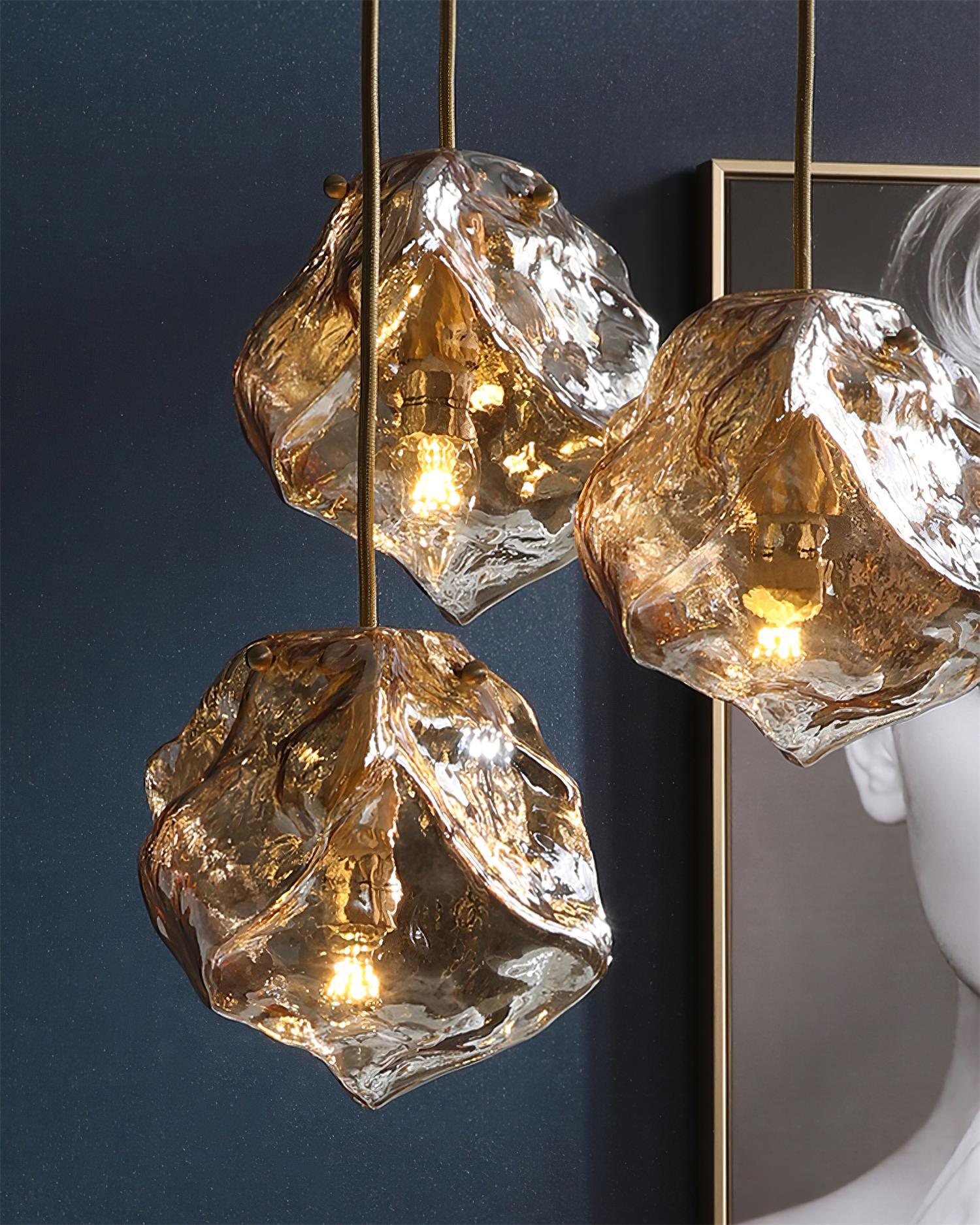 Illyria Ice Glass Pendant Lamp - Blowlighting