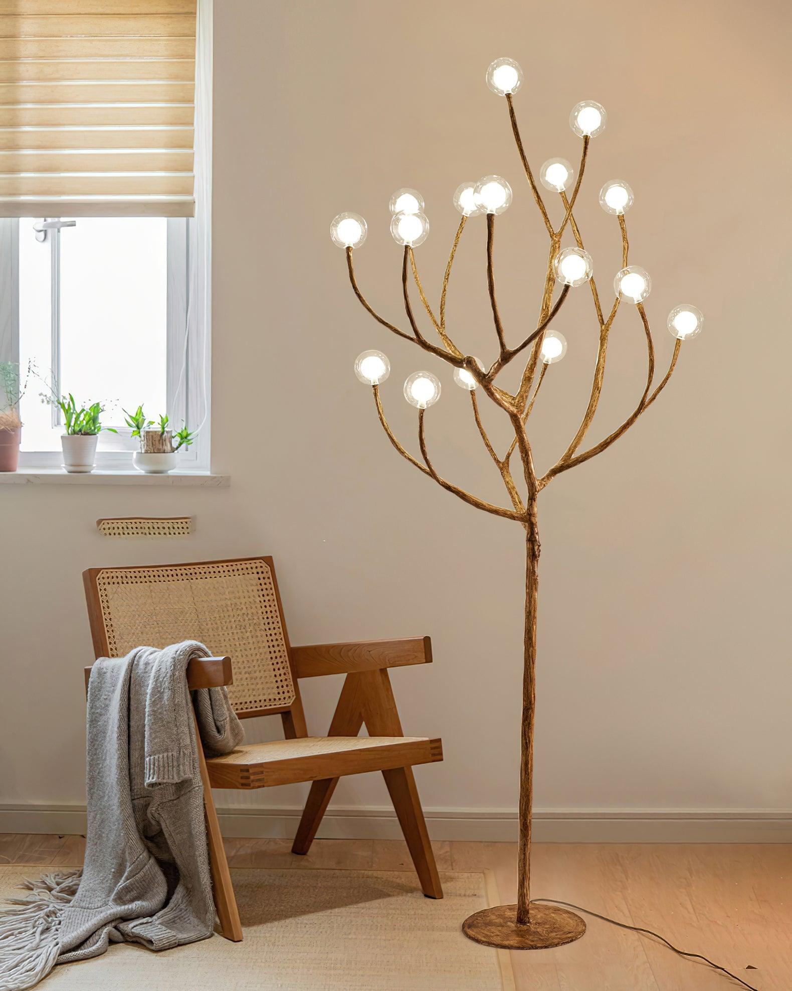 Imitation Wood Floor Lamp - Blowlighting