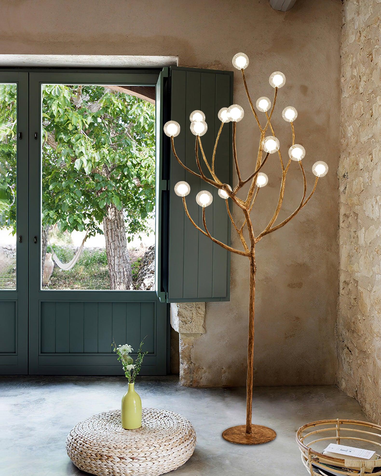 Imitation Wood Floor Lamp - Blowlighting