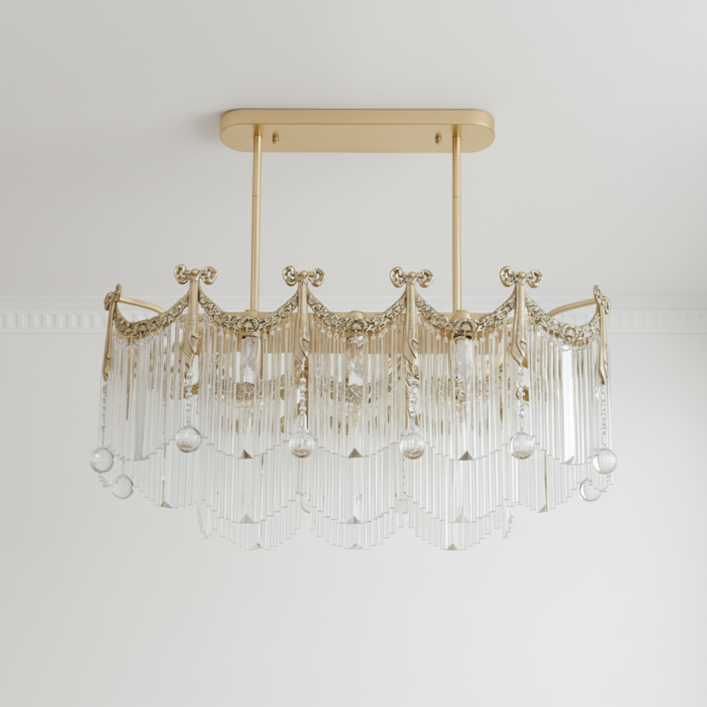 Imperial Luxury Crystal Cascade Chandelier