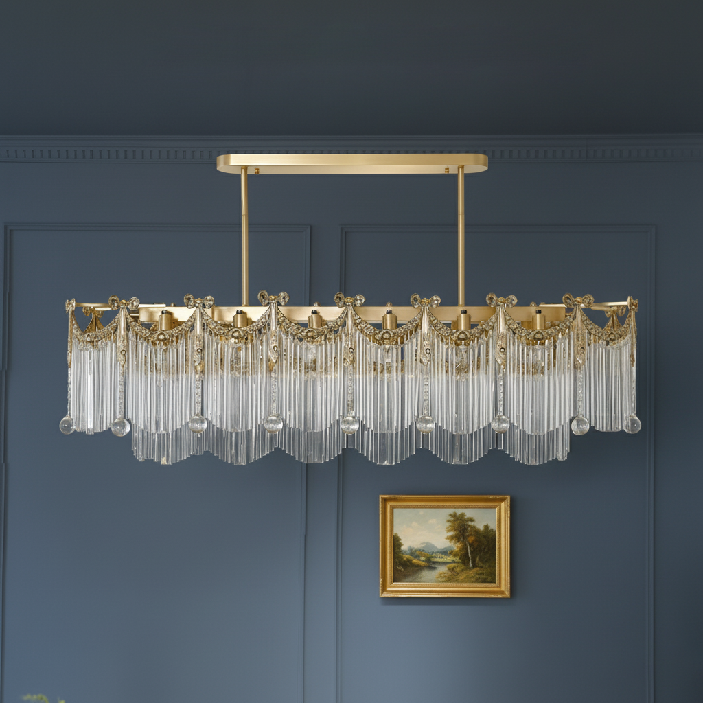 Imperial Luxury Crystal Cascade Chandelier