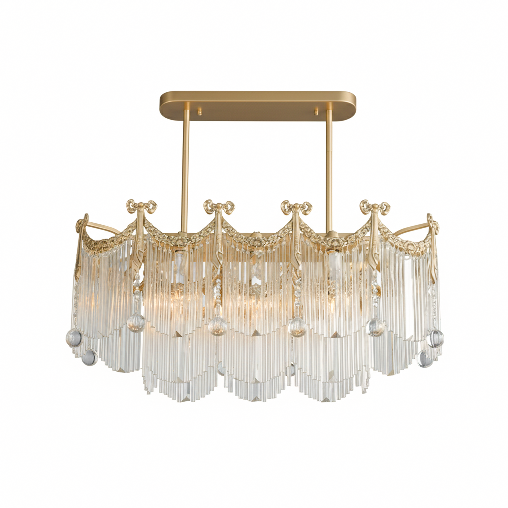 Imperial Luxury Crystal Cascade Chandelier