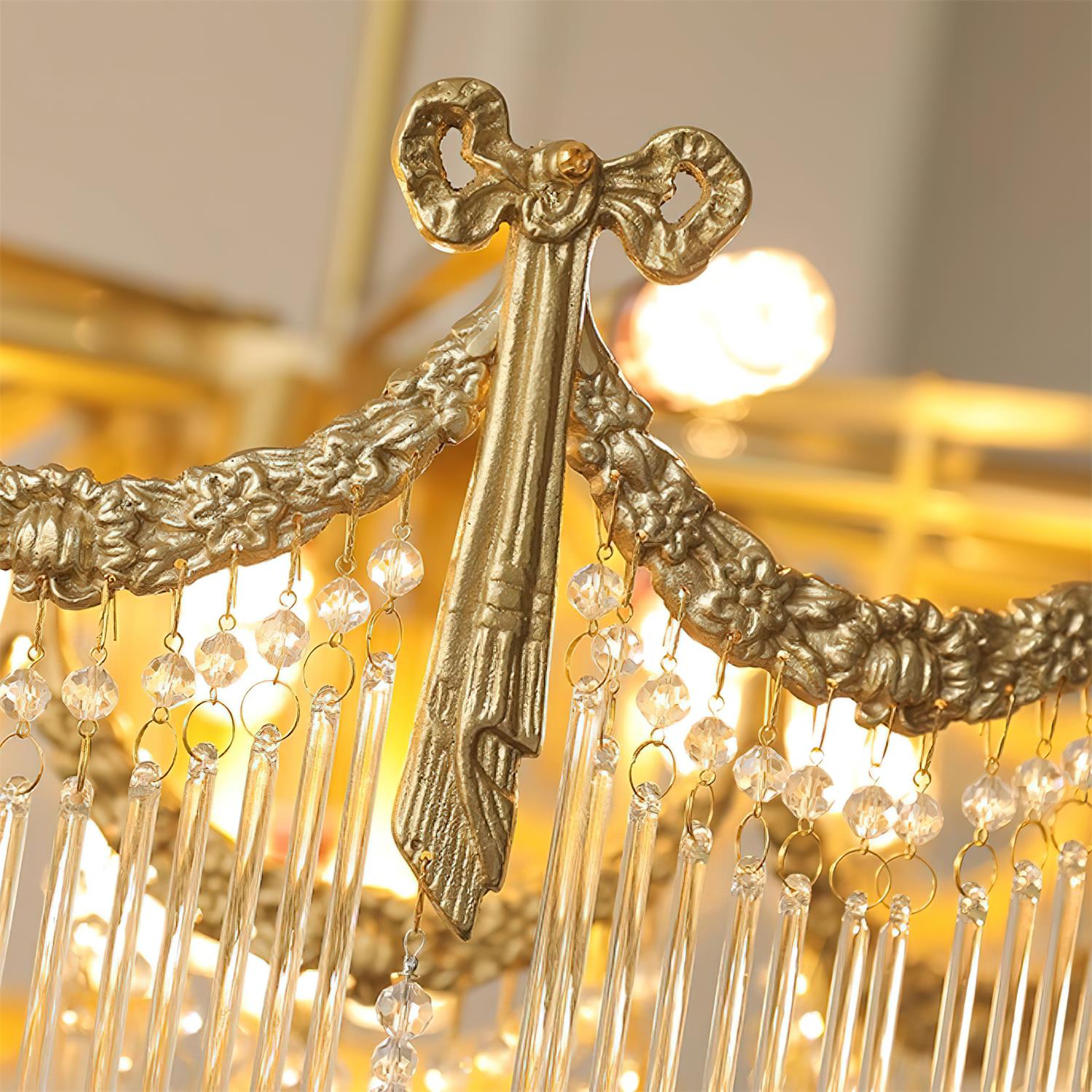 Imperial Luxury Crystal Cascade Chandelier
