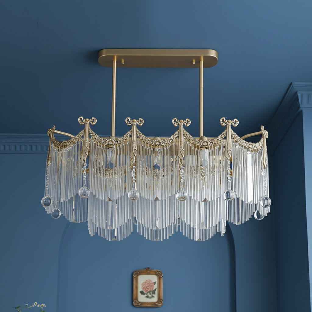 Imperial Luxury Crystal Cascade Chandelier