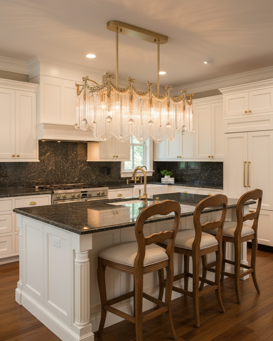 Imperial Luxury Crystal Cascade Chandelier