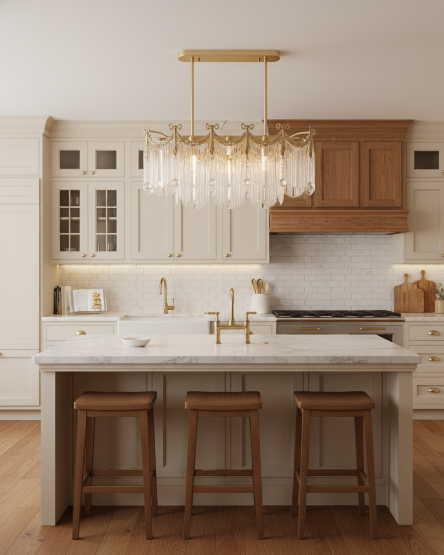 Imperial Luxury Crystal Cascade Chandelier