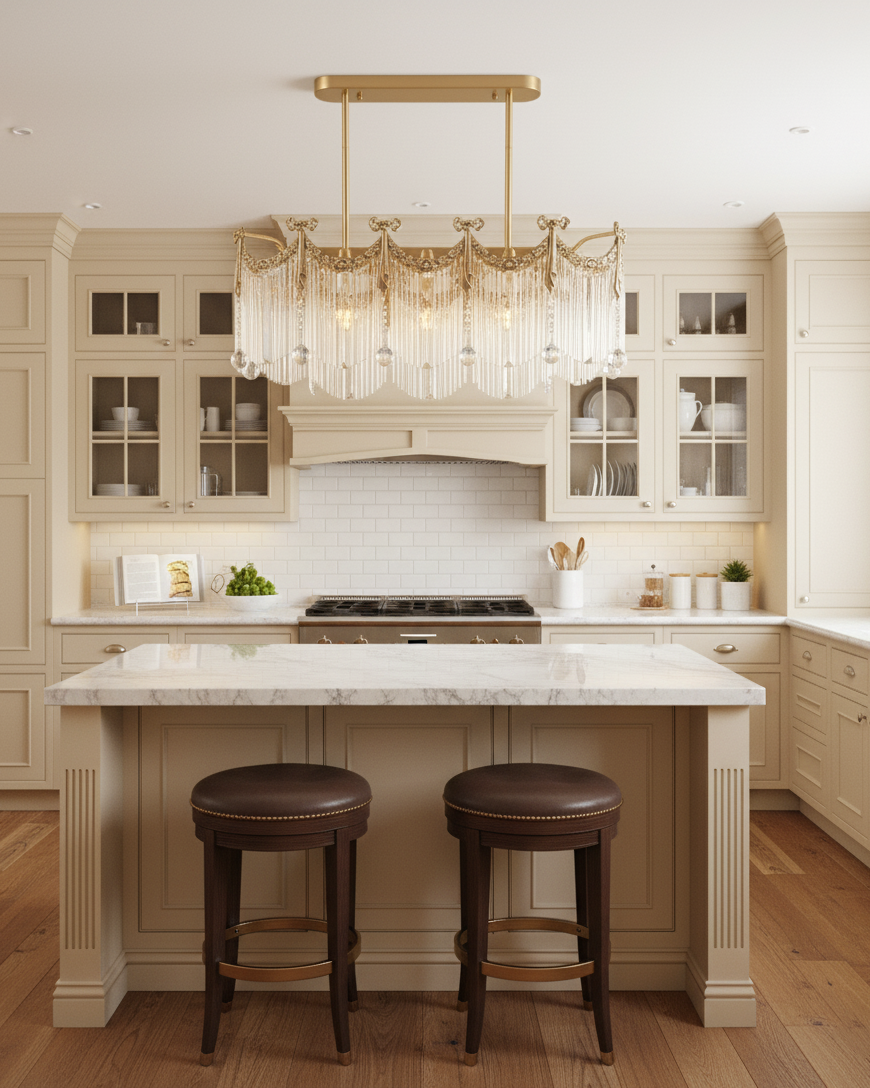 Imperial Luxury Crystal Cascade Chandelier