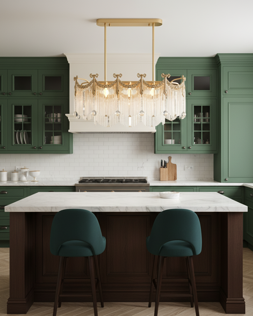 Imperial Luxury Crystal Cascade Chandelier