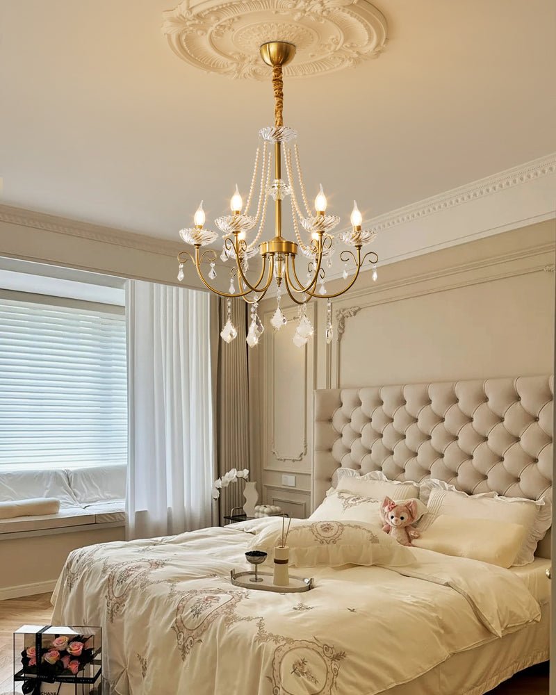 Imperial Pearl Crystal Chandelier - Blowlighting