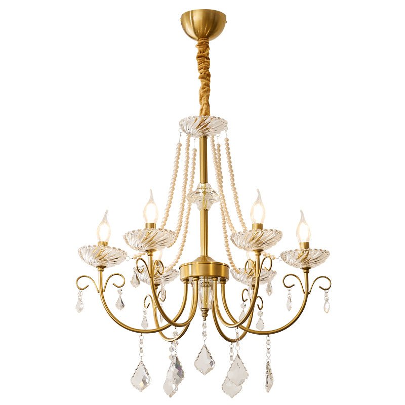 Imperial Pearl Crystal Chandelier - Blowlighting