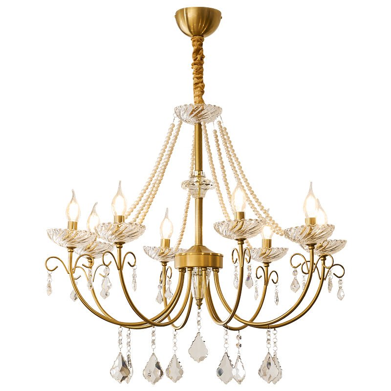 Imperial Pearl Crystal Chandelier - Blowlighting