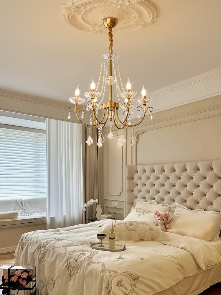 Imperial Pearl Crystal Chandelier - Blowlighting