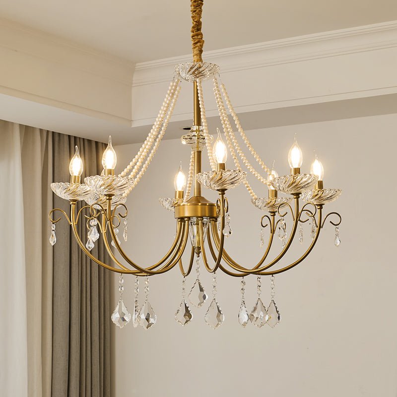 Imperial Pearl Crystal Chandelier - Blowlighting