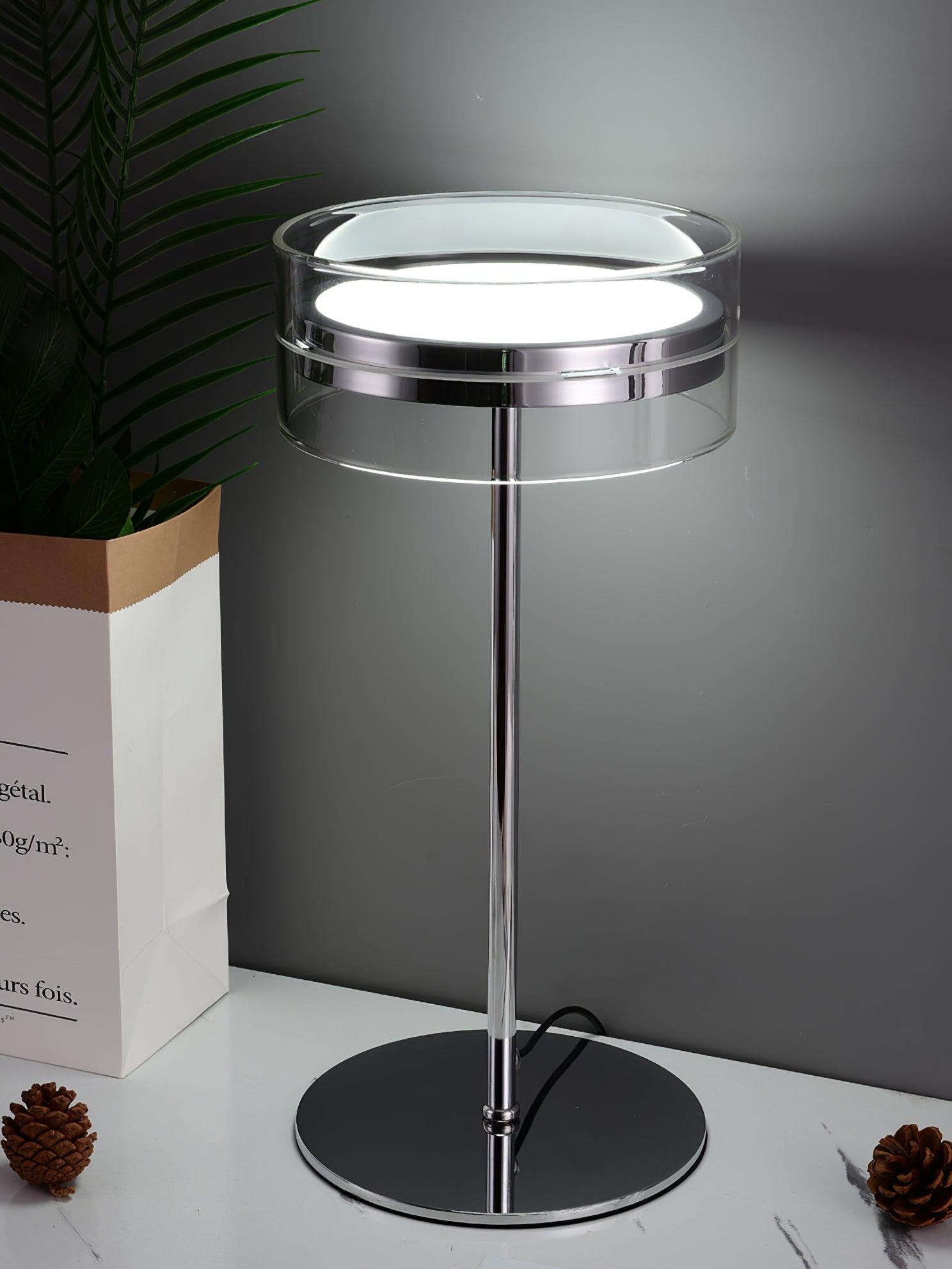 Impex Florina Chrome Table Lamp - Blowlighting