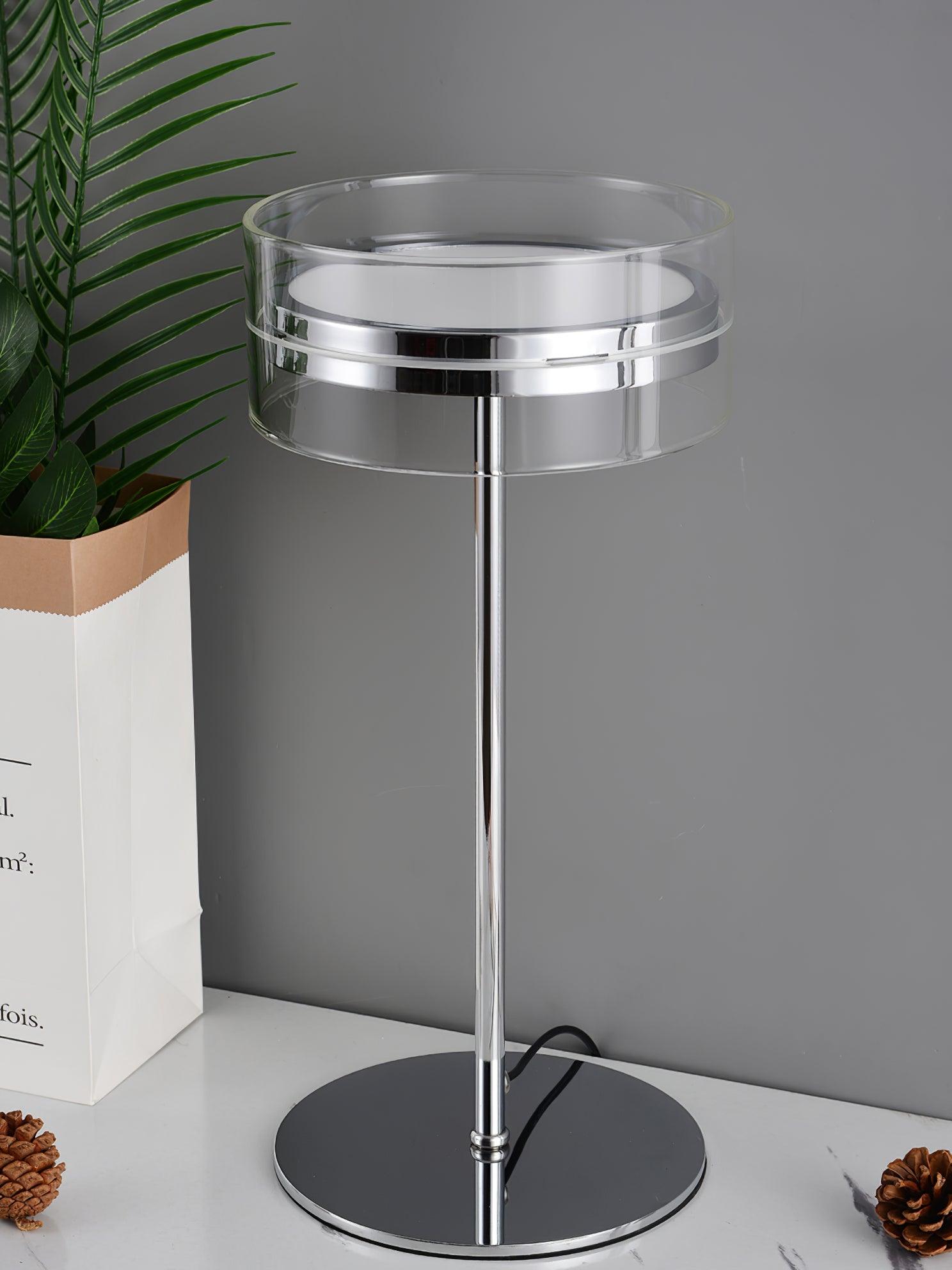 Impex Florina Chrome Table Lamp - Blowlighting