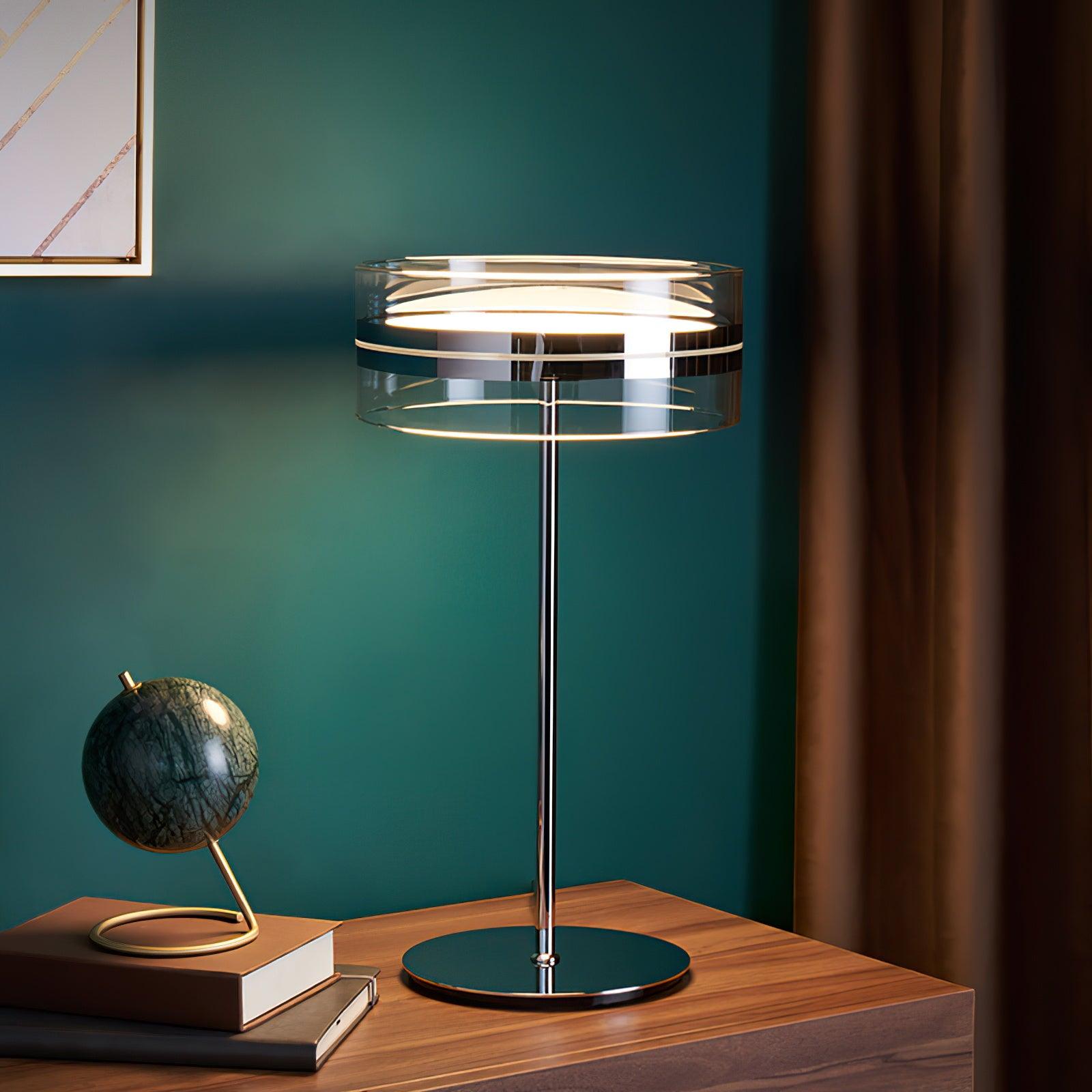Impex Florina Chrome Table Lamp - Blowlighting