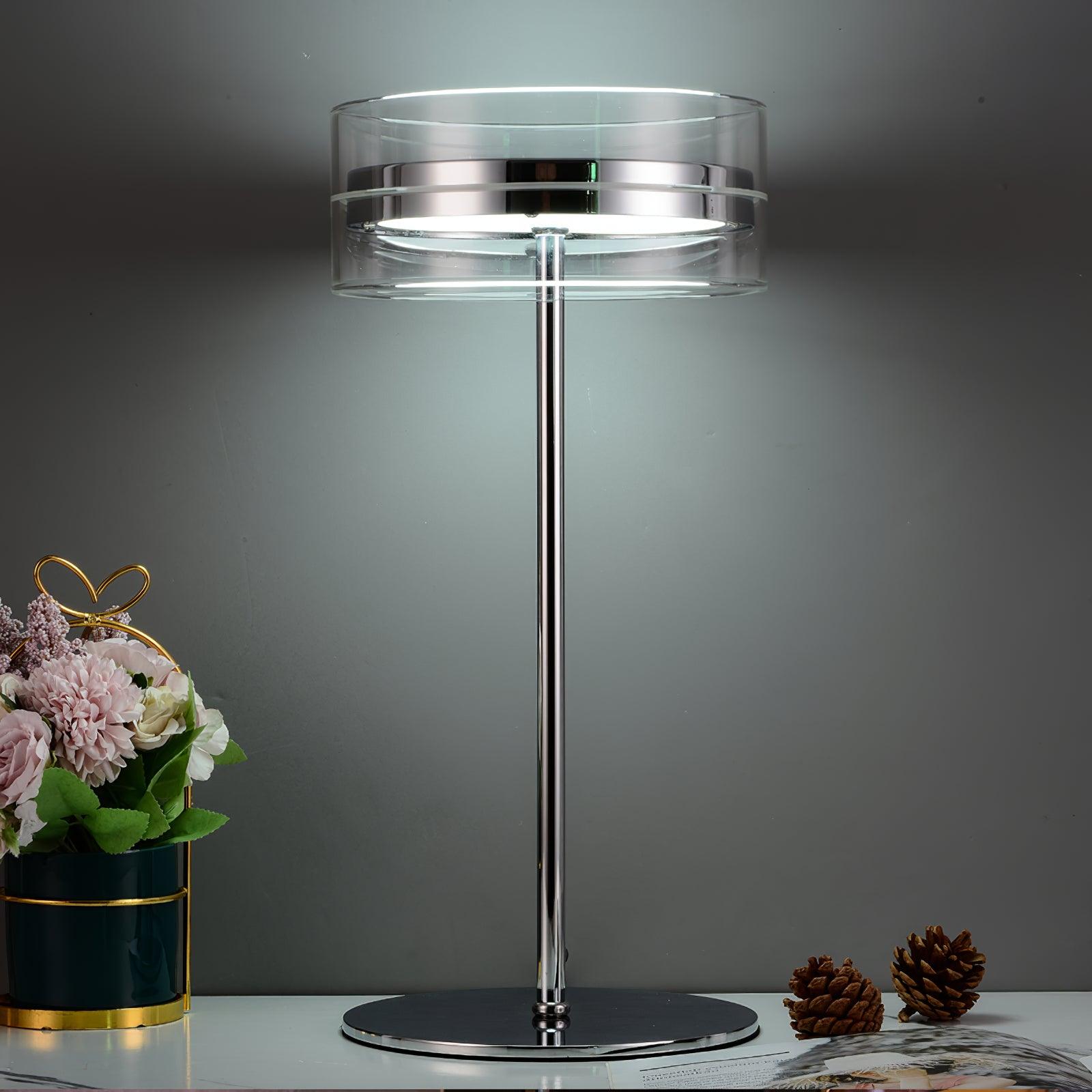 Impex Florina Chrome Table Lamp - Blowlighting