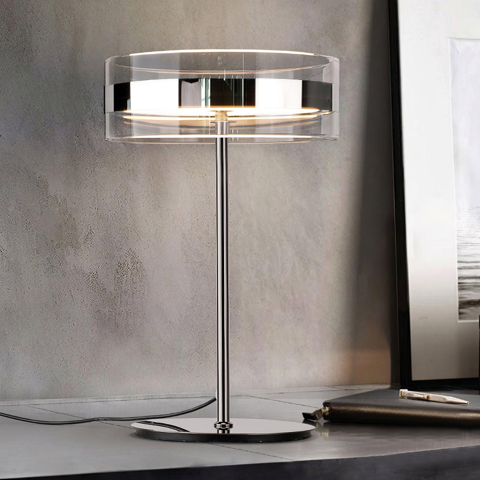 Impex Florina Chrome Table Lamp - Blowlighting