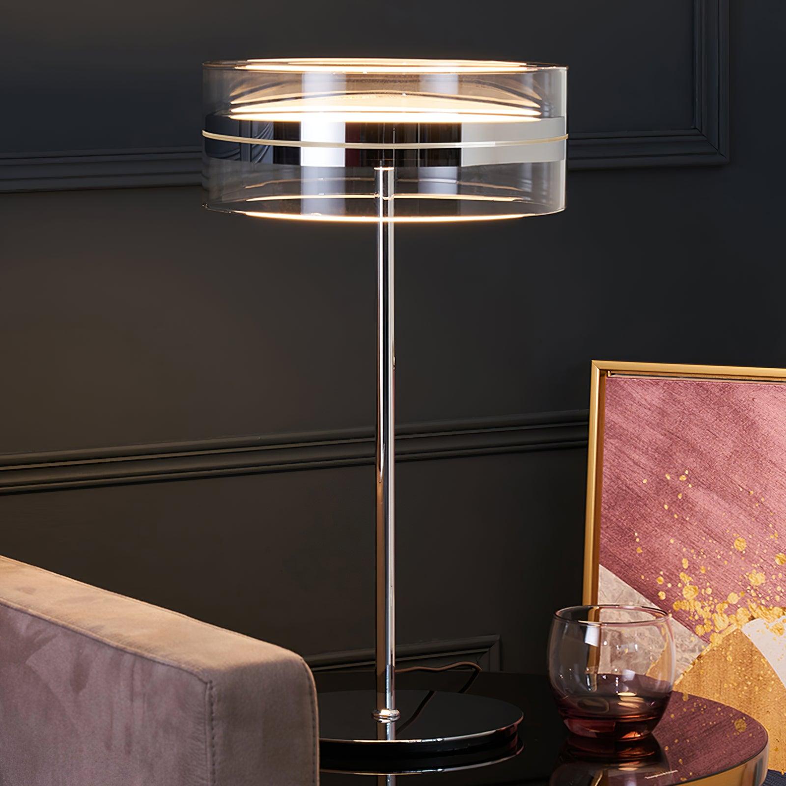 Impex Florina Chrome Table Lamp - Blowlighting
