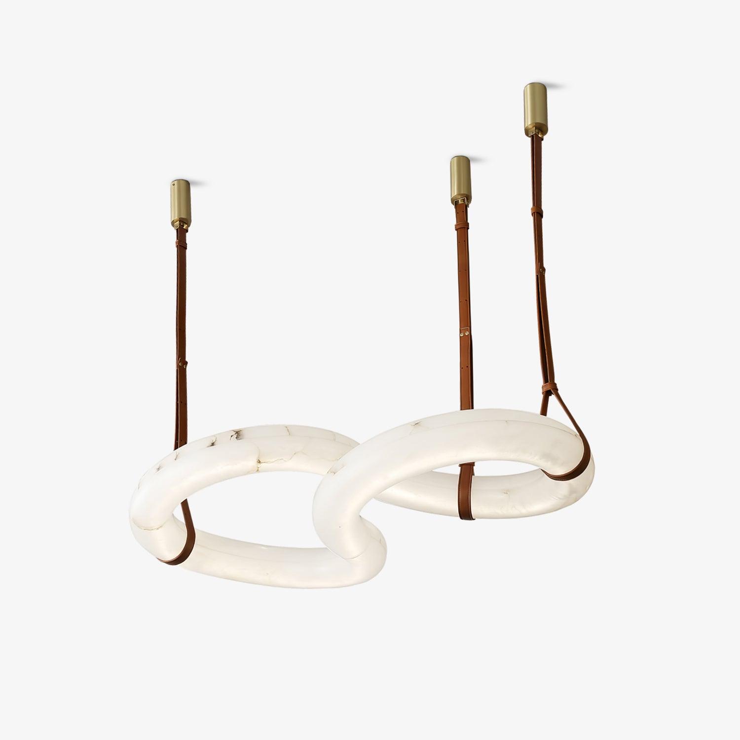 Luste Alabaster Closed-loop Pendant Light Chandelier - Blowlighting