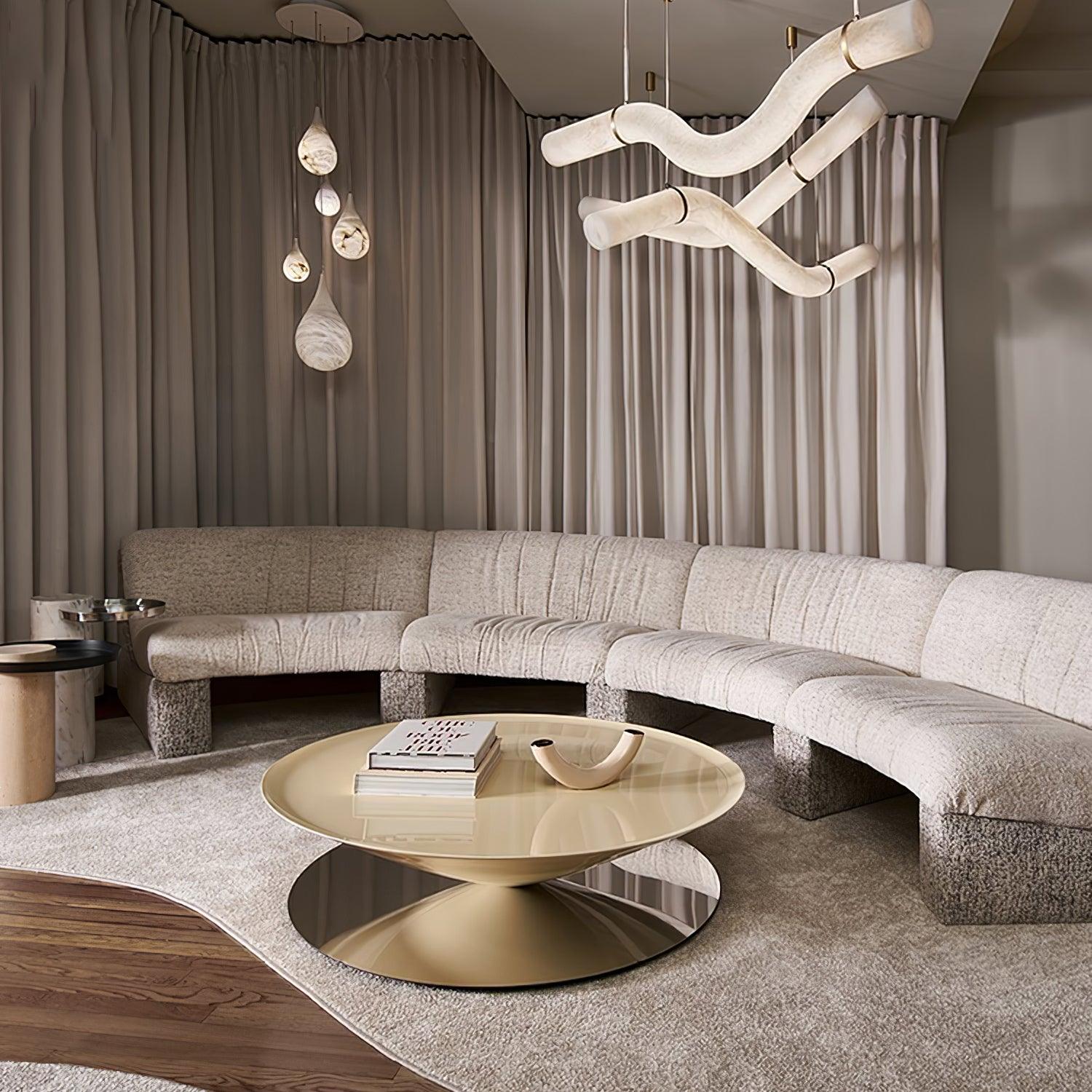 Luste Alabaster Closed-loop Pendant Light Chandelier - Blowlighting